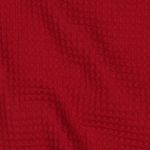 Waffelpique - Rouge uni