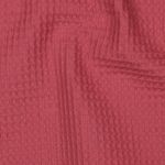 Waffelpique - rose foncé uni