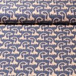 Jersey - Digitaldruck Giraffen Jeansblau