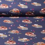 Jersey - Digitaldruck Blumenautos Marine