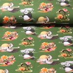 Jersey - Digitaldruck Kung Fu Panda Grün