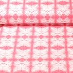 Sommersweat - French Terry Batik Rosa Schlingenstruktur