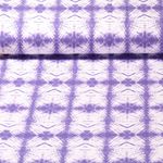 Sommersweat - French Terry Batik Lila Schlingenstruktur