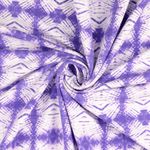 Sweat d'été - French Terry tie-dye violet avec structure à boucles Sweat d'été - French Terry tie-dye violet avec structure à boucles