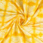Sweat d'été - French Terry Batik Jaune à texture bouclée Sweat d'été - French Terry Batik Jaune à texture bouclée
