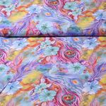 Viskose - Digitaldruck Pfauenauge Blau