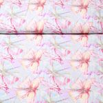 Viskose - Digitaldruck Libellen Hellgrau