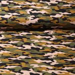 Baumwolle Popeline - Camouflage Grün  