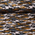 Baumwolle Popeline - Camouflage Grau