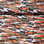 Baumwolle Popeline - Camouflage Orange