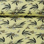 Sweat - French Terry Petites fleurs Vert tilleul