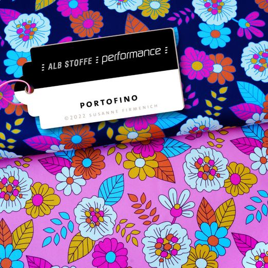 Albstoffe Performance Kollektion - Portofino Blau