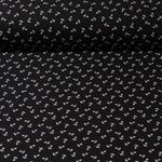 Jersey - Mini Anker Schwarz Garngefärbt