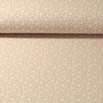 Jersey - Blümchen Garngefärbt Sand