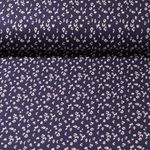 Jersey - Leomuster Marine Garngefärbt