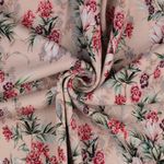 Jersey Piqué - Super Stretch Fleurs des Prés Rose