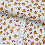 Jersey Feinripp - Hamburger Liebe Kids Kollektion Sally And Friends Tiny Flowers Vanille-2