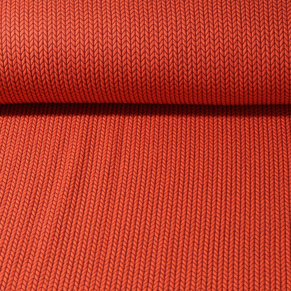 Jersey Hamburger Liebe Knit Sweet Home Big Knit Orange Snaply