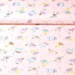 Jersey - Impression sur film Le ballet des animaux Rose