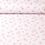 Bio Jersey - Blätterzweig Weiß Braun