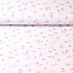 Bio Jersey - Blätterzweig Weiß Mint