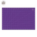 A1 Tapis de découpe en PVC recyclé - 90 x 60 cm - Lilas Gris-0