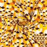 Viscose - Formes géométriques jaune