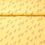 Viscose - Girafes Jaune ocre