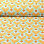 Canevas - Motif rétro Turquoise