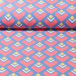 Canevas - Motif rétro Bleu