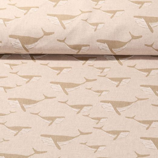 Canevas - Aspect lin Baleine Beige