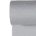 Manschetter - Baby stripes ecru blue garnfärgade