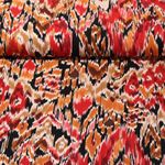 Viskose - Twill Ikat Rot