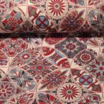 Canvas jacquard - Mandala - noir métallique