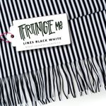 Albstoffe - Fringe Me Cotton Lines Black White