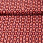 Popeline de viscose - Ornements Rose Fuchsia