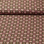 Viskose Popeline - Ornamente Grün