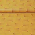 Beschichtete Baumwolle - 3D-Blätter Gelb