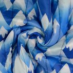 Tessuto Trapuntato per Giacche – Montagne 50mm Blu Imbottito