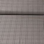 Viskose Popeline - Blusenkaro Schwarz Weiß