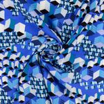 Viscose - Corps Géométriques Bleu