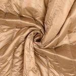 Gesteppter Jackenstoff - Glanzstepper Streifen 50mm Doubleface Beige Wattiert Gesteppter Jackenstoff - Glanzstepper Streifen 50mm Doubleface Beige Wattiert