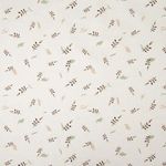 Baumwolle Popeline - Blätterzweig Weiß Taupe Baumwolle Popeline - Blätterzweig Weiß Taupe