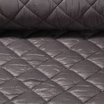 Gesteppter Jackenstoff - Rauten Grau 65mm Wattiert