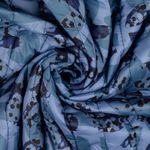 Tissu matelassé pour veste – Camouflage bleu matelassé Tissu matelassé pour veste – Camouflage bleu matelassé