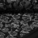 Gesteppter Jackenstoff - Camouflage Grau Wattiert
