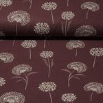 Canvas - Pusteblumen Leinenlook Aubergine