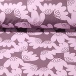 Softshell - Digitaldruck Blüten Lila