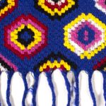 Tissu Manteau – Laine Abstrait Tricot à Franges Bleu Cobalt Bordure à Franges Unilatérale Tissu Manteau – Laine Abstrait Tricot à Franges Bleu Cobalt Bordure à Franges Unilatérale