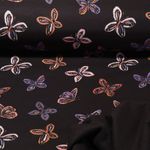 Softshell - Digitaldruck Schmetterlinge Schwarz